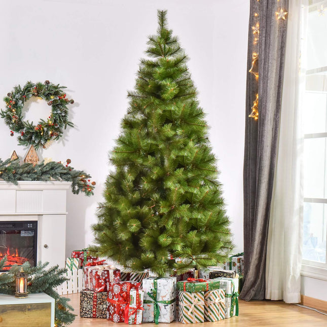 Künstlicher Weihnachtsbaum 2,1 m, dichte Äste, einfache Montage