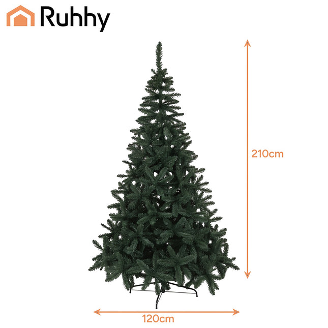 Künstlicher Weihnachtsbaum, 2,1 m, schwer entflammbares PVC