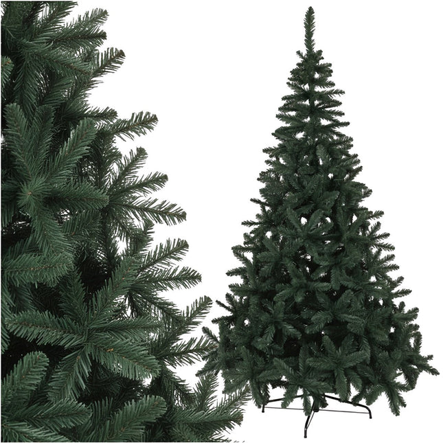 Künstlicher Weihnachtsbaum 2,1 m, dichte Nadeln, schwer entflammbar