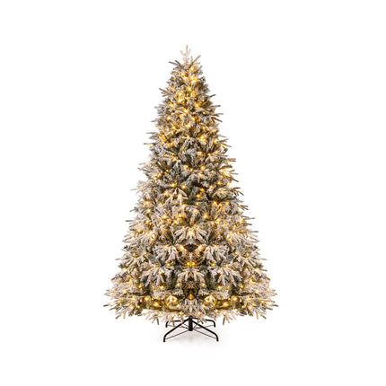 Künstlicher Weihnachtsbaum 270 cm, beschneit, 600 LED