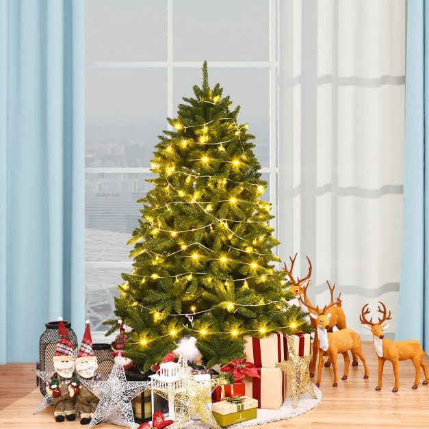 Künstlicher Weihnachtsbaum 1,50 m, LED-Beleuchtung, 600 Spitzen