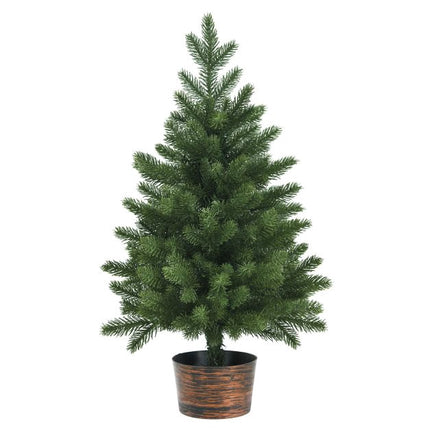 Sapin de Noël artificiel 60 cm, en pot, 50 branches, PE