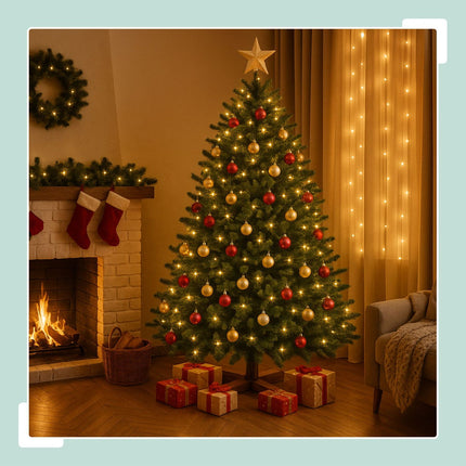 Künstlicher Weihnachtsbaum – PVC-Nadeln, Wiederverwendbar
