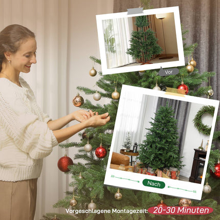 Künstlicher Weihnachtsbaum, realistische Optik, klappbare Äste