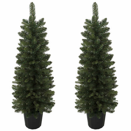 Sapins de Noël artificiels, 120 cm, 170 extrémités de branches, verts