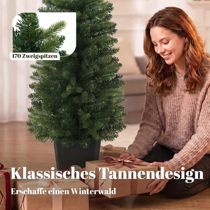 Sapins de Noël artificiels, 120 cm, 170 extrémités de branches, verts