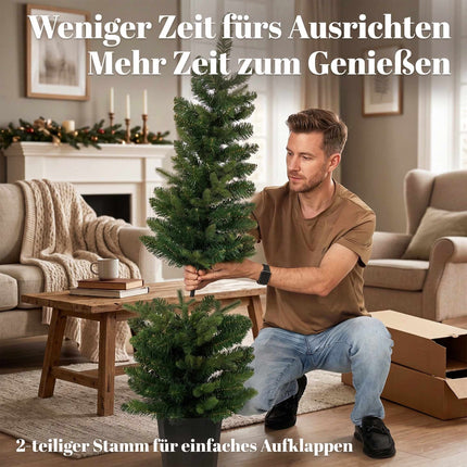 Sapins de Noël artificiels, 120 cm, 170 extrémités de branches, verts