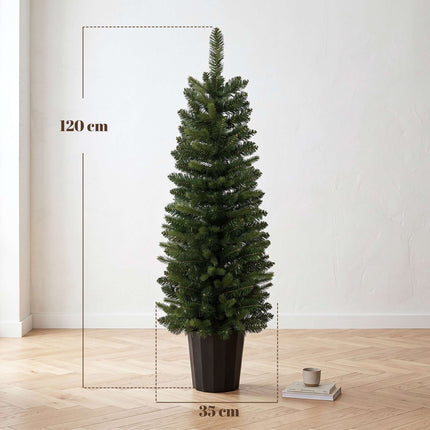 Sapins de Noël artificiels, 120 cm, 170 extrémités de branches, verts