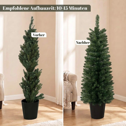 Sapins de Noël artificiels, 120 cm, 170 extrémités de branches, verts