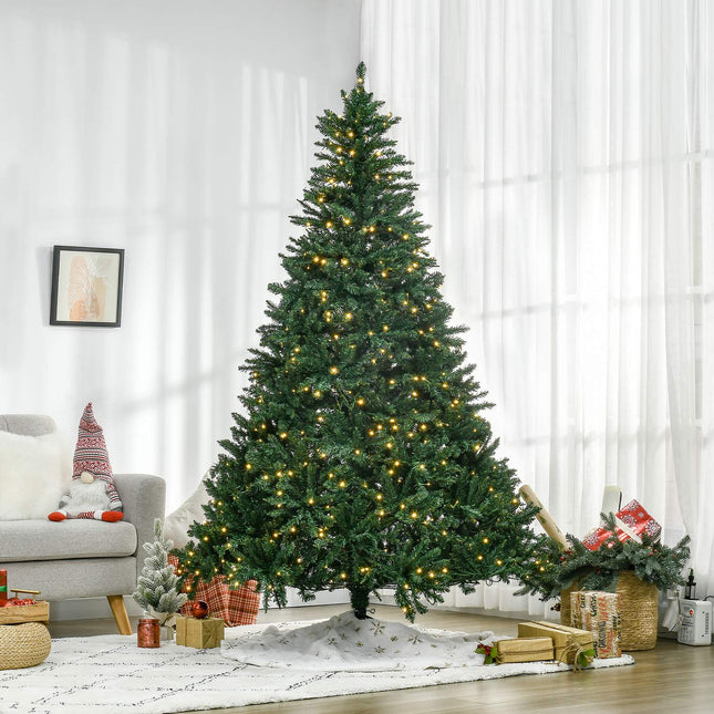 Künstlicher Weihnachtsbaum mit 700 LED-Lichtern, 2,1 m hoch