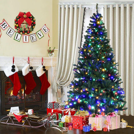 Künstlicher Weihnachtsbaum mit LED-Lichtern, 210cm