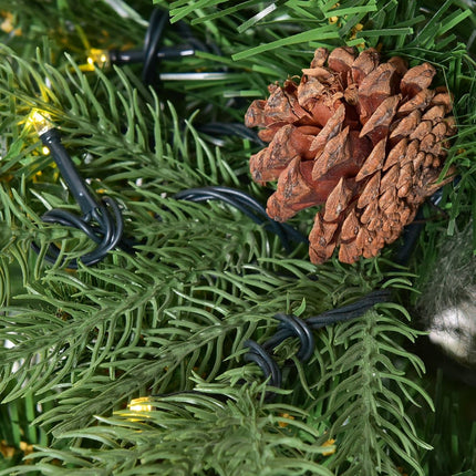 Künstlicher Weihnachtsbaum mit LED-Beleuchtung, 210 cm, Grün