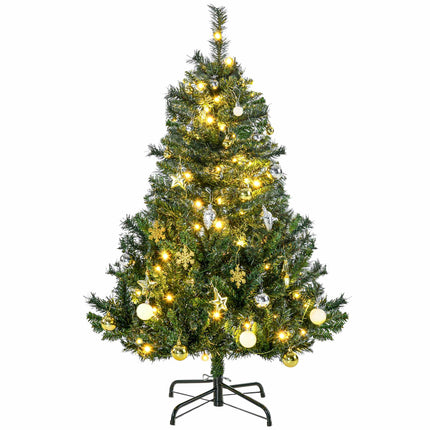 Sapin de Noël artificiel avec LED, 120 cm, vert