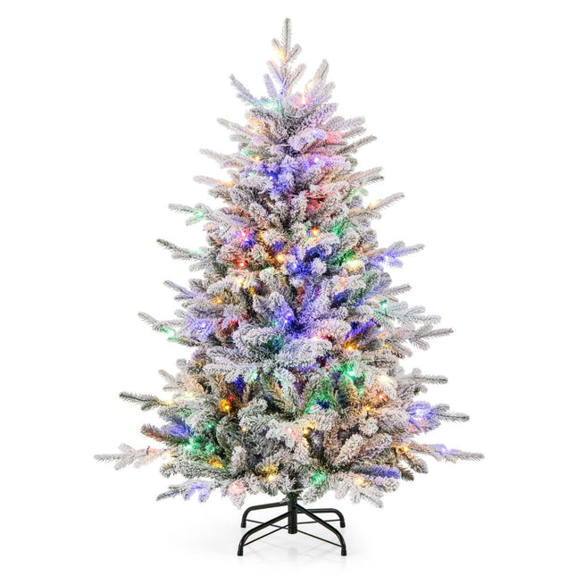 Künstlicher Weihnachtsbaum mit mehrfarbigen LEDs, 8 Modi, 147 cm