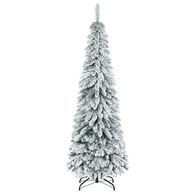 Sapin de Noël artificiel Sapin de Noël artificiel 180 cm avec neige artificielle et socle, 523 pointes de branches pour une décoration festive