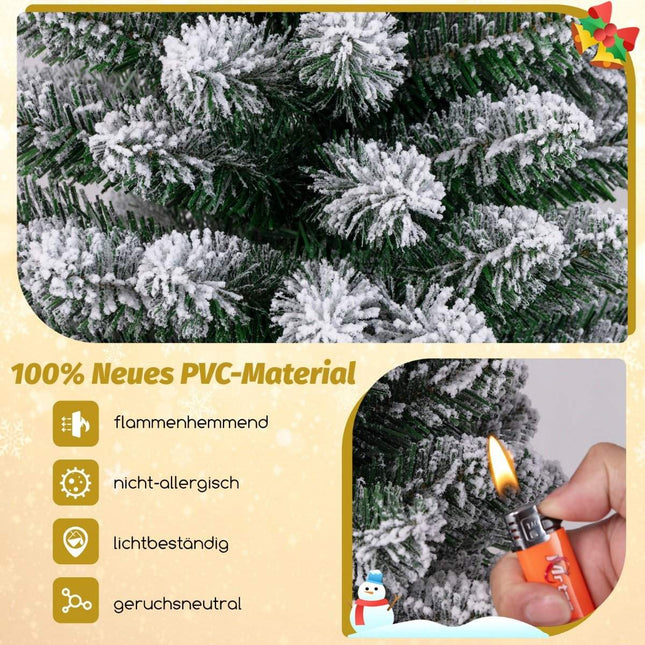 Sapin de Noël artificiel crayon 120 cm Sapin de Noël vert neige