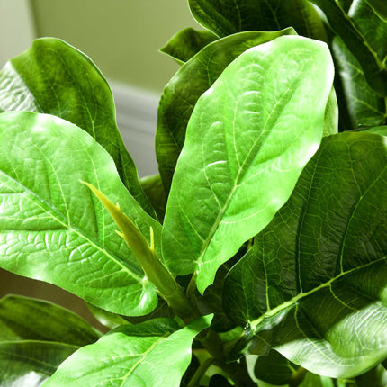 Künstlicher Ficus, 110 cm, 90 Blätter mit Topf