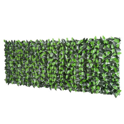 Clôture végétale artificielle pour préserver votre intimité, 300 x 100 cm, vert foncé