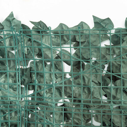 Haie artificielle brise-vue, 240 x 100 cm, vert foncé