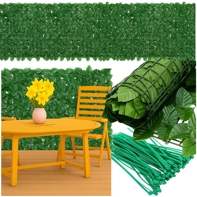 Artificial Hedge for Balcony, 5x0.5m Privacy Screen