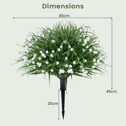 Künstliche Zwiebelgrasblumen, 2er-Set, 70 cm