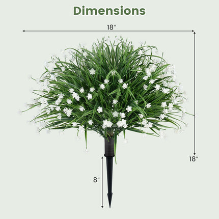 Künstliche Zwiebelgrasblumen, 2er-Set, 70 cm