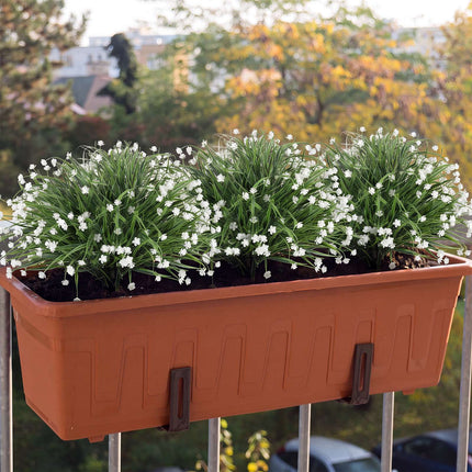 Künstliche Zwiebelgrasblumen, 2er-Set, 70 cm