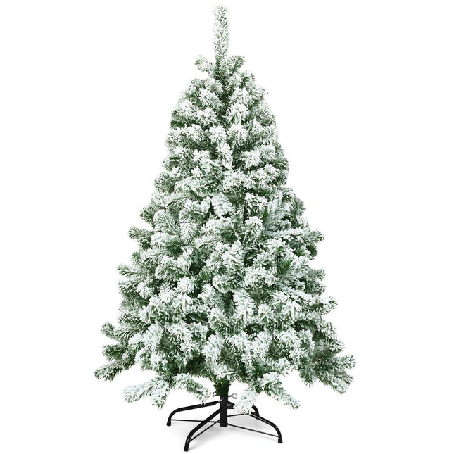 Sapin de Noël artificiel enneigé, 180 cm, aiguilles en PVC