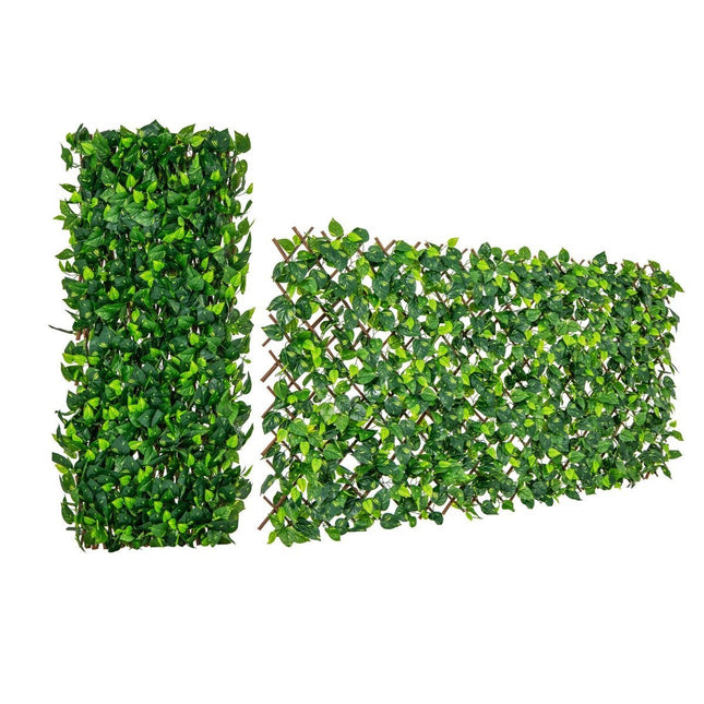 Lierre artificiel jardin intimité mur végétal haies avec lierre vert