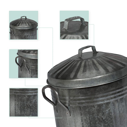 Aschenbecher mit Deckel 10 l
