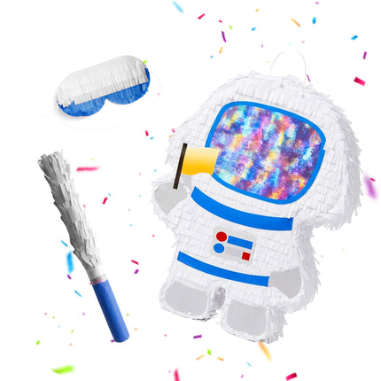 Astronaut Piñata-Set mit Stock & Maske