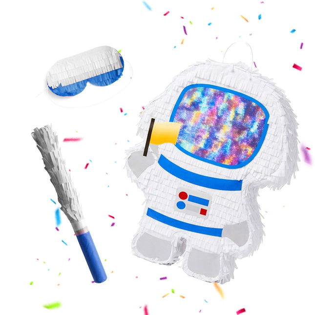 Astronaut Piñata-Set mit Stock & Maske