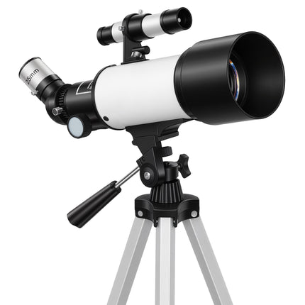 Télescope astronomique, ouverture de 70 mm, trépied à monture AZ de 400 mm