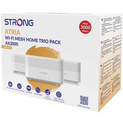Atria WiFi 6 Mesh AX3000 Home Kit 3er-Pack