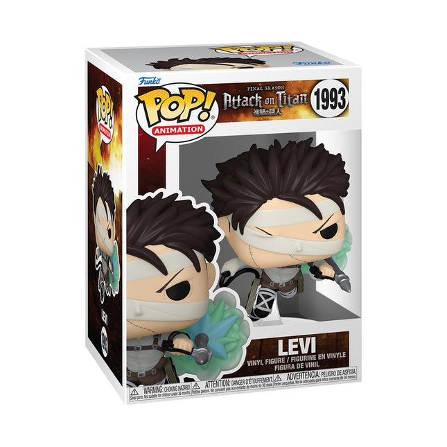 Figurine Funko Pop en vinyle L'Attaque des Titans - Levi avec bandages