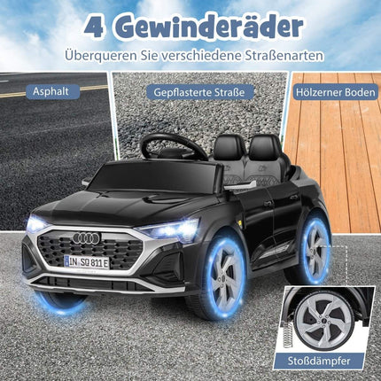 Voiture électrique pour enfants Audi SQ8, 12 V, télécommande, noire
