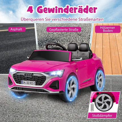 Voiture électrique pour enfants Audi SQ8, 12 V, télécommande, rose