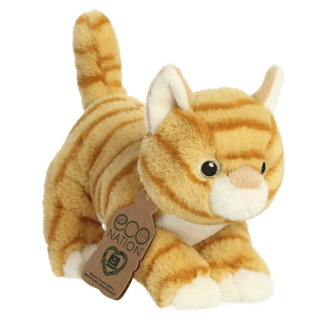 Aurora Eco Nation peluche tigré orange, 15 cm