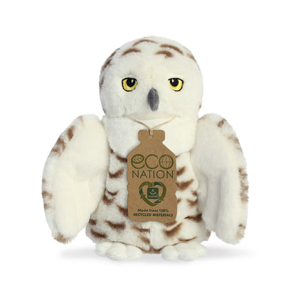 Aurora Eco Nation Plüschschneeeule, 20 cm
