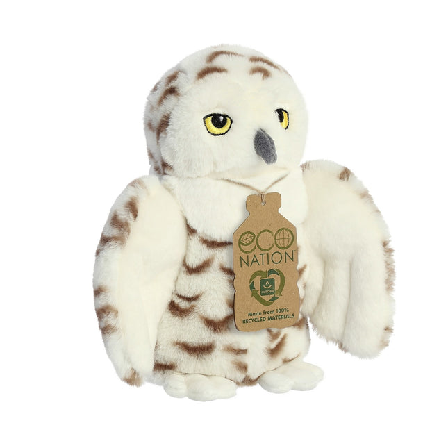 Aurora Eco Nation peluche harfang des neiges, 20 cm