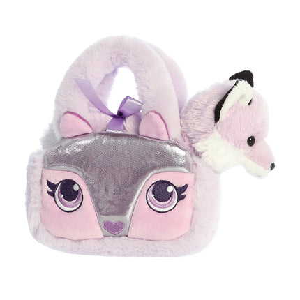 Aurora Fancy Pals peluche renard dans un sac, 20 cm