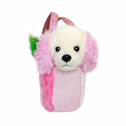 Peluche Aurora Fancy Pals - Caniche Fraise Dans Un Sac, 20 Cm
