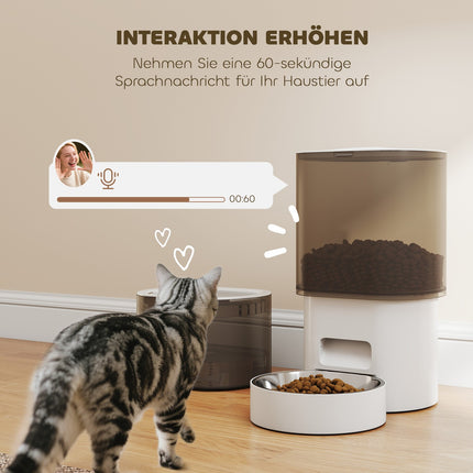 Distributeur automatique de nourriture et d'eau pour chats et chiens (2,5 L)