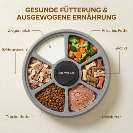 Automatischer Futterspender mit Timer, 6 Mahlzeiten, LED-Anzeige