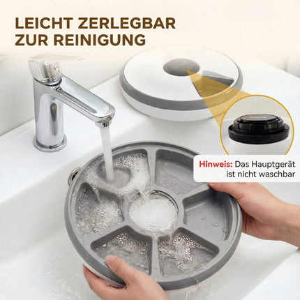Automatischer Futterspender mit Timer, 6 Mahlzeiten, LED-Anzeige