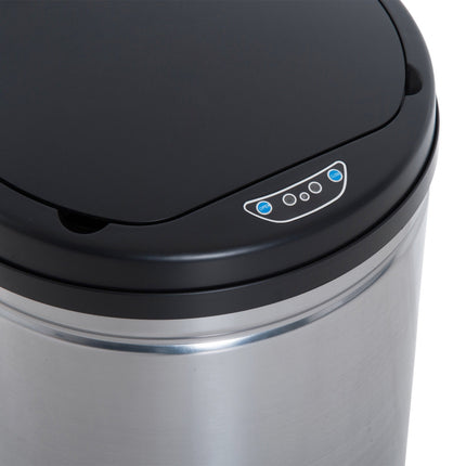 Automatischer 30L Sensor-Mülleimer - Edelstahl, rund
