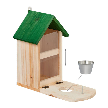 Mangeoire automatique pour écureuils avec bol d'eau