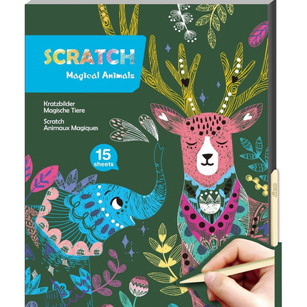 Avenir A4 Kratzbuch Magische Tiere