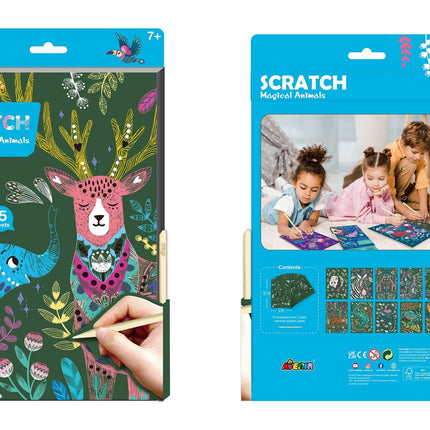 Avenir A4 Kratzbuch Magische Tiere