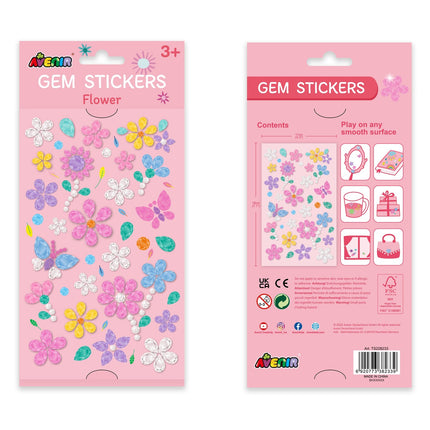Avenir Gem Autocollants Fleur